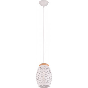 Bidar 15cm white pendant lattice lamp Reality