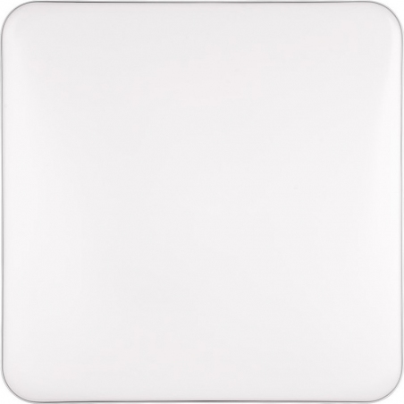 Plafon nowoczesny ściemniany Blanca LED 3000K 53x53cm biały / srebrny Reality