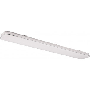 Blanca LED 4000K 120x17cm white&amp;silver modern dimmable ceiling lamp Reality