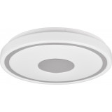Bunda LED 4000K 33cm white&amp;chrome round modern ceiling lamp Reality