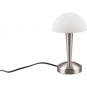 Canaria LED 3000K white&amp;matte nickel retro table lamp Reality