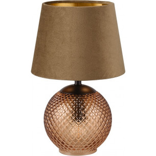 Jonna amber retro glass table lamp Reality