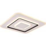 Jora LED 60x60cm white matt dimmable ceiling lamp with remote control Reality