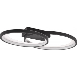 Malaga LED 3000K 57x30cm black modern ceiling lamp Reality