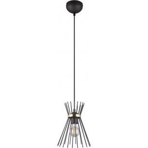 Rod 20cm black&amp;gold modern wire pendant lamp Reality