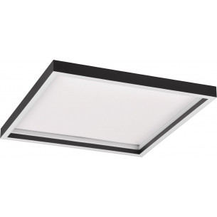 Rotonda LED 3000K 35x35cm black matt modern square ceiling lamp Reality