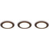 Argus LED 3000K black matt under cabinet spot lamp with remote control (set of 3) Trio
