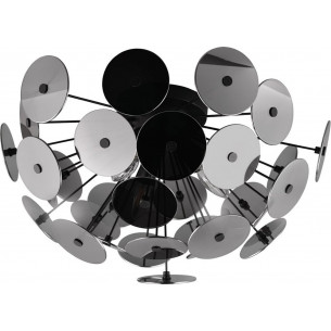 Discalgo 54cm chrome&amp;matt black modern decorative ceiling lamp Trio