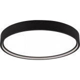 Doha LED 45cm black matt modern ceiling lamp with adjustable lamp color Trio