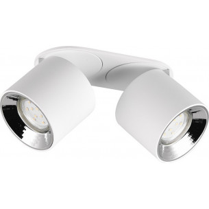 Guayana II in matt white modern ceiling spotlight Trio