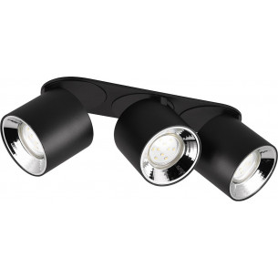 Guayana III matt black modern ceiling spotlight Trio