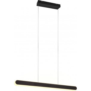 Helios LED 130cm black matt modern pendant lamp Trio