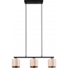 Julieta III 66cm beige&amp;gold pendant lamp with velour shade Trio