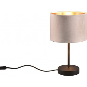 Juliet beige&amp;gold table lamp with velvet lampshade Trio