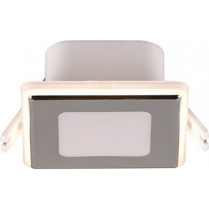 Nimbus LED 3000K 8x8cm chrome square recessed spotlight lamp Trio