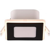 Nimbus LED 3000K 8x8cm black matt surface-mounted square spotlight lamp Trio