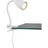 Wanda matt white adjustable clip-on lamp Trio