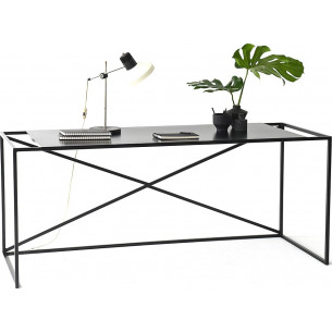 Stylowe Biurko industrialne loft Object006 192 Czarne NG Design do pokoju i gabinetu.