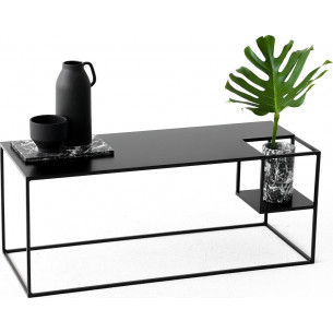 Designer Object007 100x40 black industrial coffee table NG Design