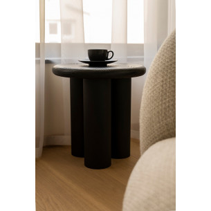 Object070 40x40cm black wooden side table NG Design