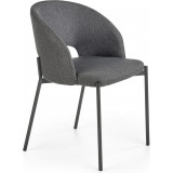 K373 grey upholstered chair Halmar