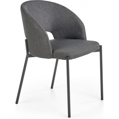 K373 grey upholstered chair Halmar