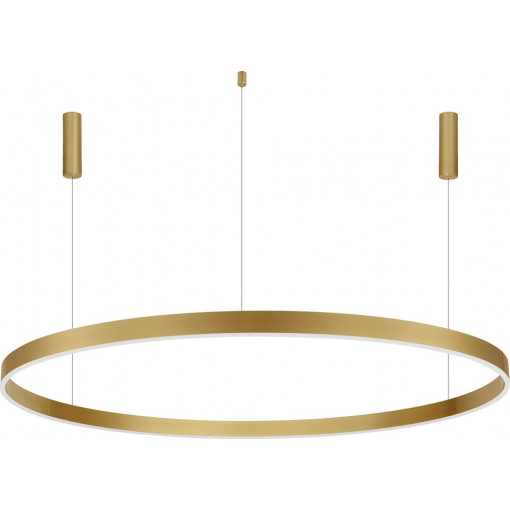 Gemma LED 150cm gold-brass modern round pendant lamp