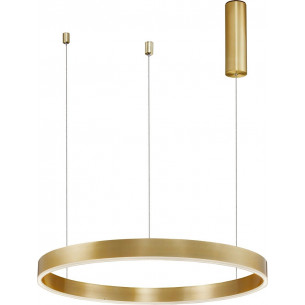 Gemma LED 60cm gold-brass modern round pendant lamp