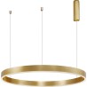 Gemma LED 100cm gold-brass modern round pendant lamp