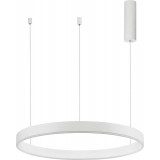 Lampa wisząca okrągła nowoczesna Gemma LED 60cm biała