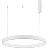 Lampa wisząca okrągła nowoczesna Gemma LED 80cm biała