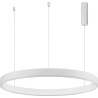 Gemma LED 100cm white modern round pendant lamp