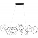 Lampa wisząca nowoczesna podłużna Wento II LED 108x32cm czarna
