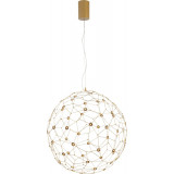 Lampa wisząca kula nowoczesna Wento LED 60cm złota
