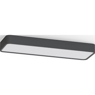 Soft LED 60x20cm graphite minimalistic long ceiling lamp Nowodvorski