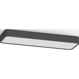 Soft LED 60x20cm graphite minimalistic long ceiling lamp Nowodvorski