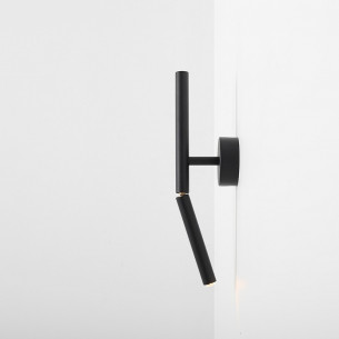 Stick black minimalist adjustable wall lamp Aldex