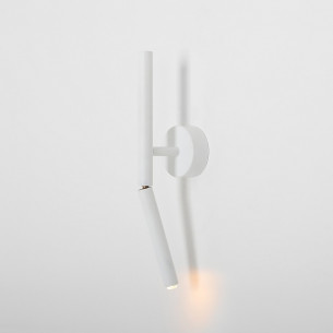 Stick white minimalist adjustable wall lamp Aldex