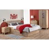 Borneo 160x200cm oak aristan boho bed with storage Halmar