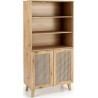 Borneo 80x40cm oak aristan boho closed shelving unit on legs Halmar