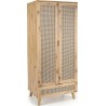 Borneo 80x200cm oak aristan boho wardrobe on legs Halmar