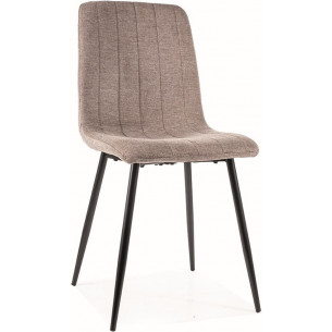 Alan Brego 34 beige&amp;black upholstered chair Signal