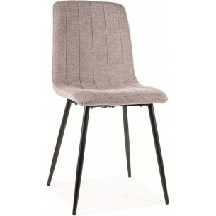 Alan Brego 07 gray&amp;black upholstered chair Signal