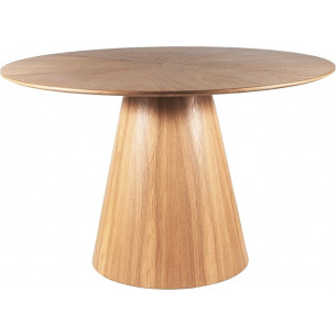 Angel 120cm oak round table on one leg Signal