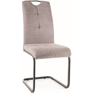 Axo Brego 07 gray&amp;black upholstered chair on A sled base Signal