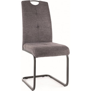 Axo Brego 18 dark grey&amp;black upholstered chair Signal