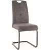 Axo Brego 18 dark grey&amp;black upholstered chair Signal