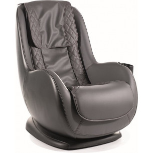 Bugatti grey&amp;black faux leather massage chair Signal