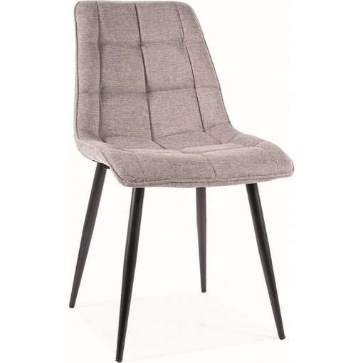 Chic Brego 07 gray&amp;black upholstered quilted chair Signal