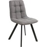 Ellis bjorn 13 grey&amp;black upholstered quilted chair Signal